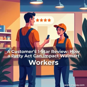 Artistic representation for A Customer’s 1-Star Review: How a Petty Act Can Impact Walmart Workers