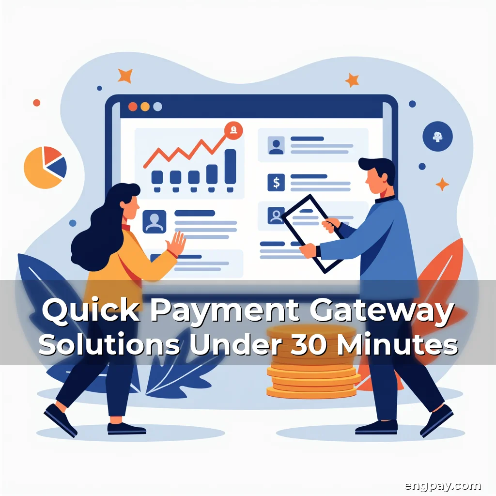 Artistic representation for Quick Payment Gateway Solutions Under 30 Minutes
